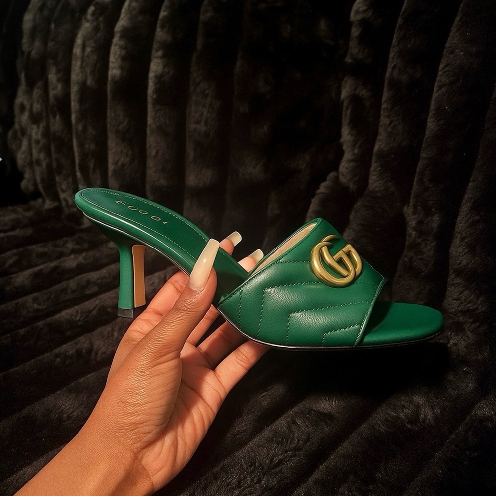 Gucci Leather Mules